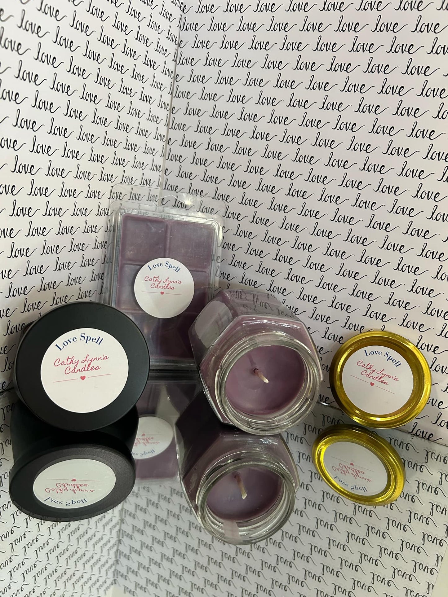 Love Spell 12oz Hexagon Jar